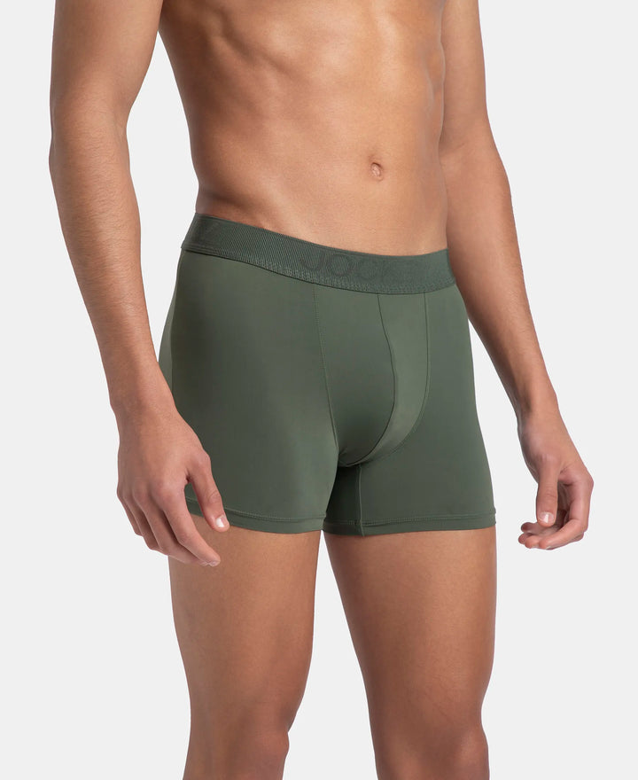 Soft Touch Recycled Microfiber Elastane Stretch Trunk with Ultrasoft Waistband - Thyme