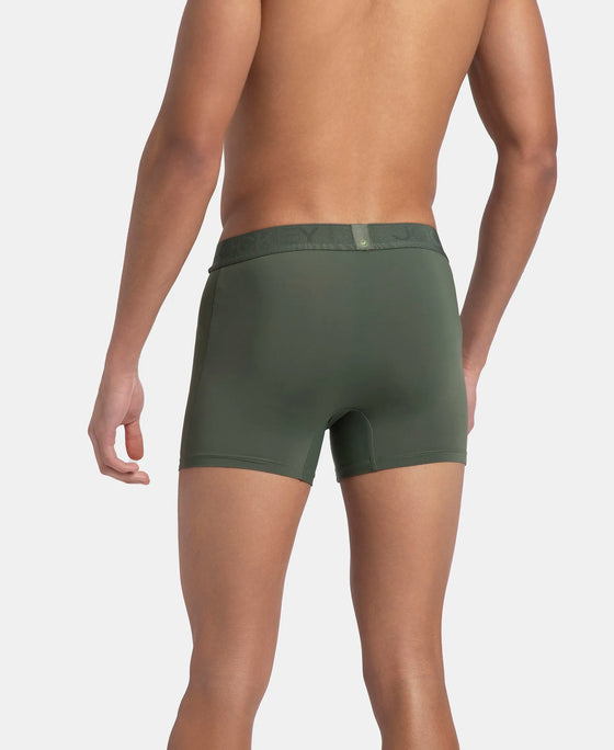 Soft Touch Recycled Microfiber Elastane Stretch Trunk with Ultrasoft Waistband - Thyme