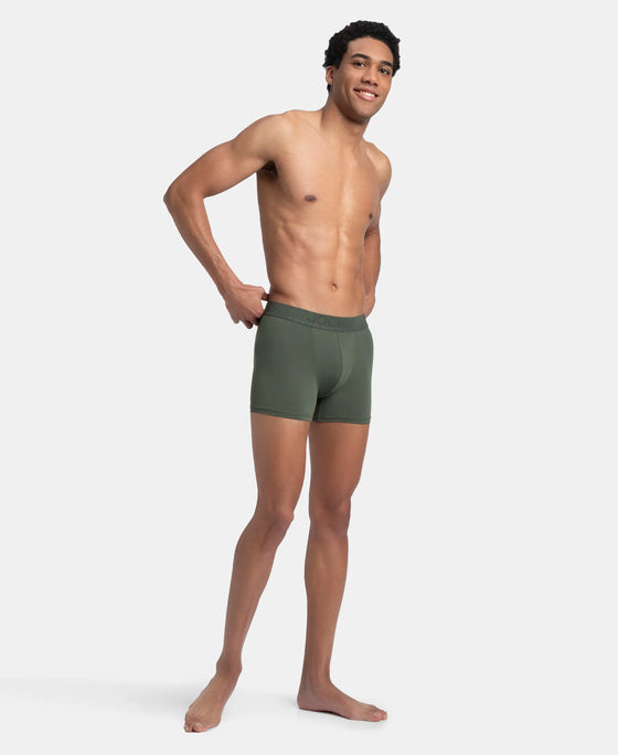 Soft Touch Recycled Microfiber Elastane Stretch Trunk with Ultrasoft Waistband - Thyme