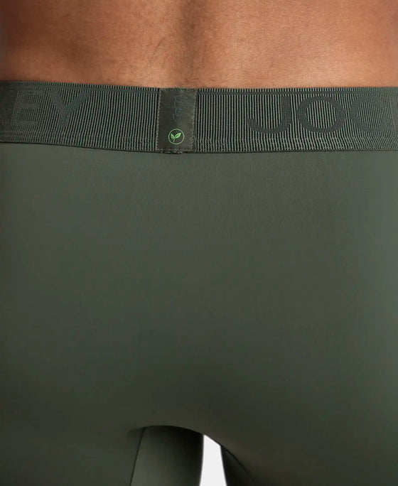Soft Touch Recycled Microfiber Elastane Stretch Trunk with Ultrasoft Waistband - Thyme