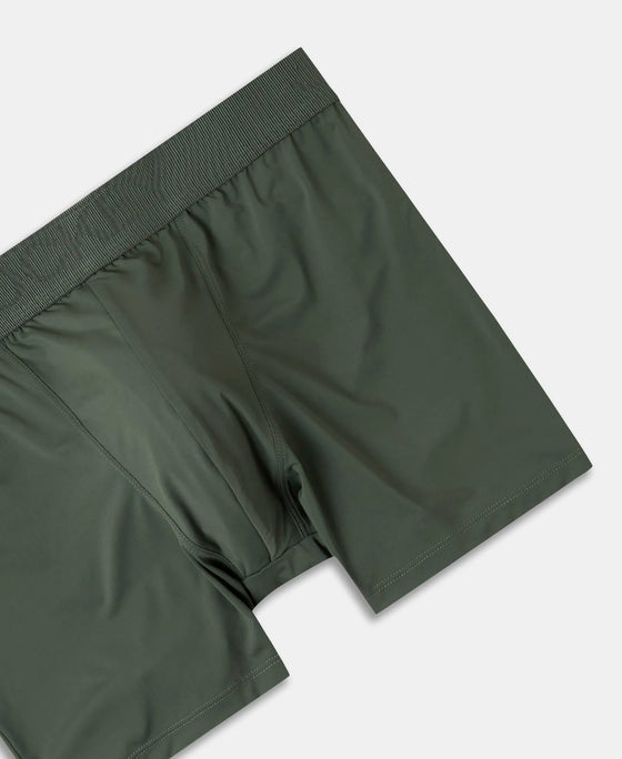 Soft Touch Recycled Microfiber Elastane Stretch Trunk with Ultrasoft Waistband - Thyme