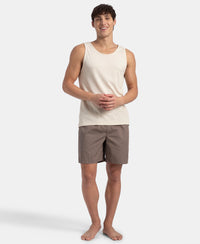 Super Combed Mercerized Cotton Woven Fabric Boxer Shorts - Dark Khaki