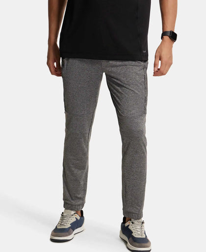 Microfiber Elastane Stretch Jogger with Zipper Pockets and StayDry Treatment - Black Grindle-5