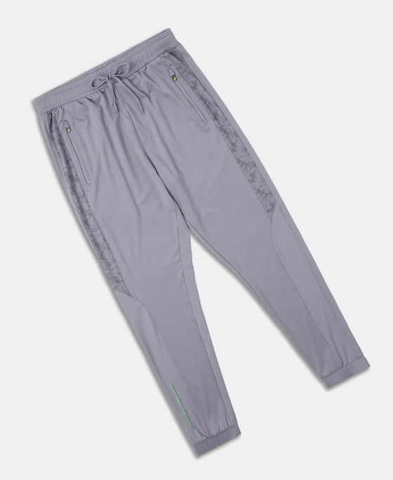 Microfiber Elastane Stretch Jogger with Zipper Pockets and StayDry Treatment - CP Grey