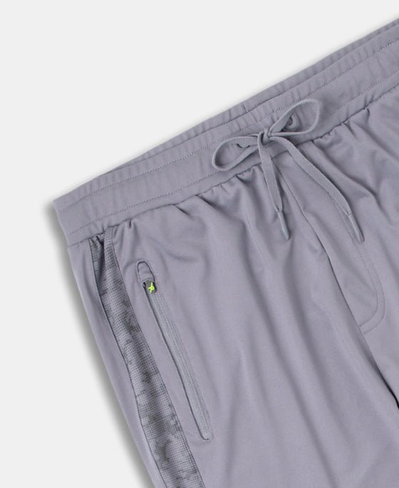 Microfiber Elastane Stretch Jogger with Zipper Pockets and StayDry Treatment - CP Grey