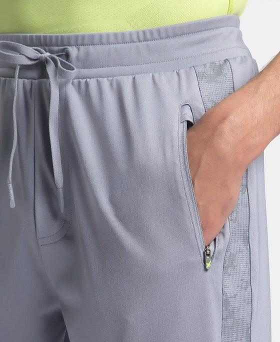 Microfiber Elastane Stretch Jogger with Zipper Pockets and StayDry Treatment - CP Grey