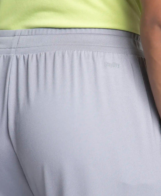 Microfiber Elastane Stretch Jogger with Zipper Pockets and StayDry Treatment - CP Grey