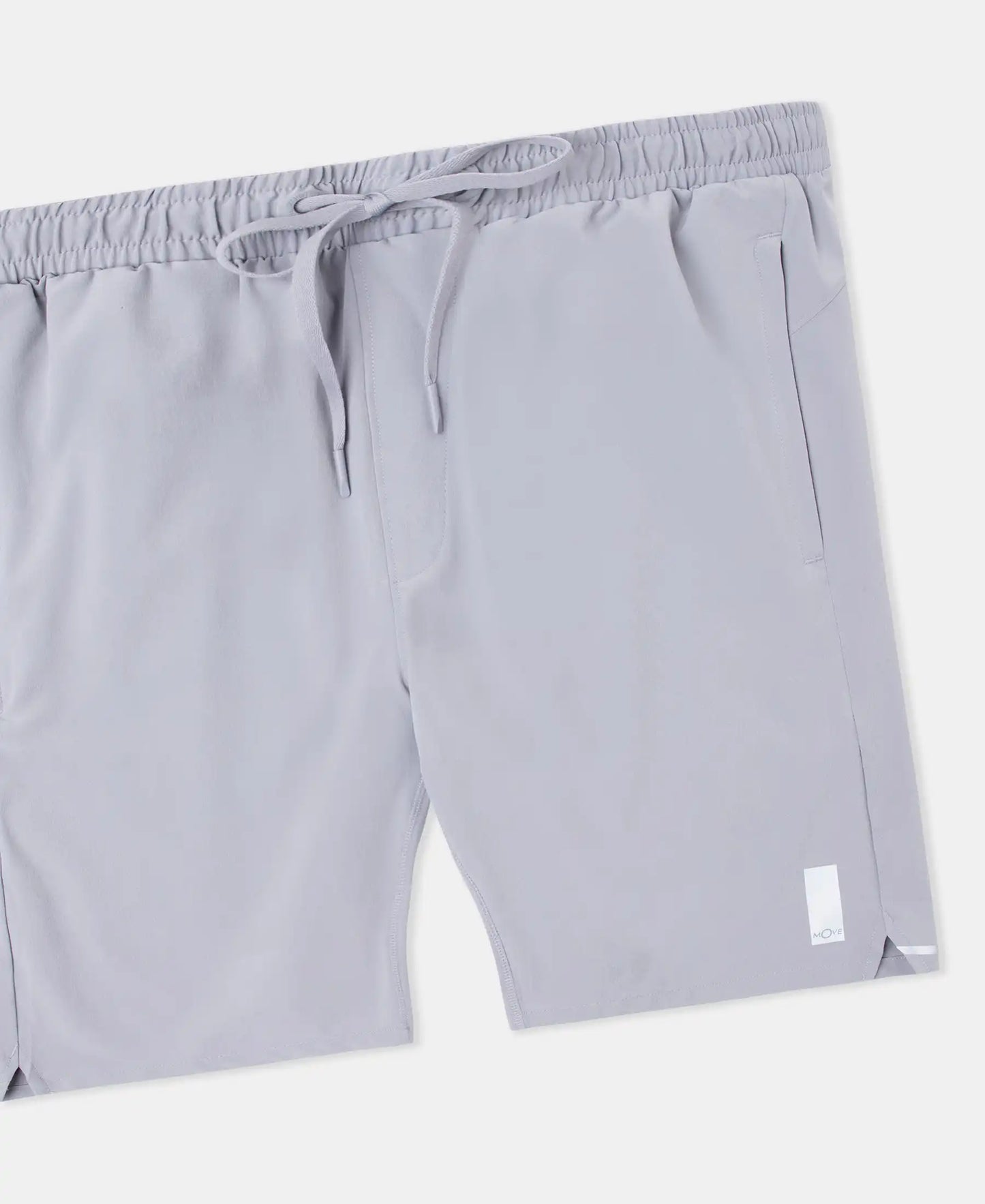 Recycled Microfiber Elastane Stretch Solid Shorts with Zipper Pockets and StayFresh Treatment - Grey