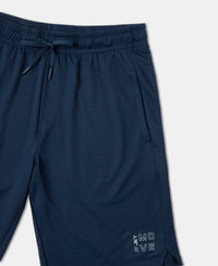 Lightweight and Breathable Microfiber Shorts with StayFresh Treatment - Navy