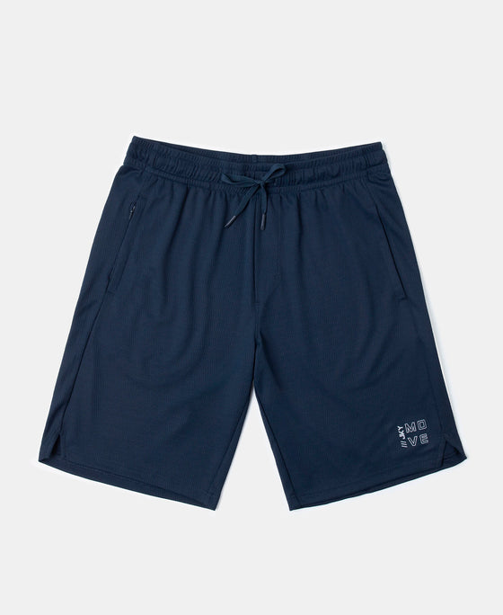 Lightweight and Breathable Microfiber Shorts with StayFresh Treatment - Navy