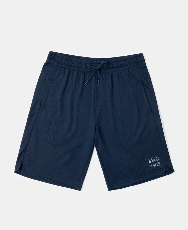 Lightweight and Breathable Microfiber Shorts with StayFresh Treatment - Navy