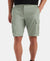 Super Combed Cotton Woven Straight Fit Cargo Shorts with Seven Pockets - Iceberg Green