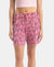 Micro Modal Cotton Relaxed Fit Printed Shorts with Side Pockets - Cashmere Rose
