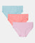Super Combed Cotton Panty with Ultrasoft Waistband - Angel Blue, Fairy Tale & Salmon Rose (Pack of 3)