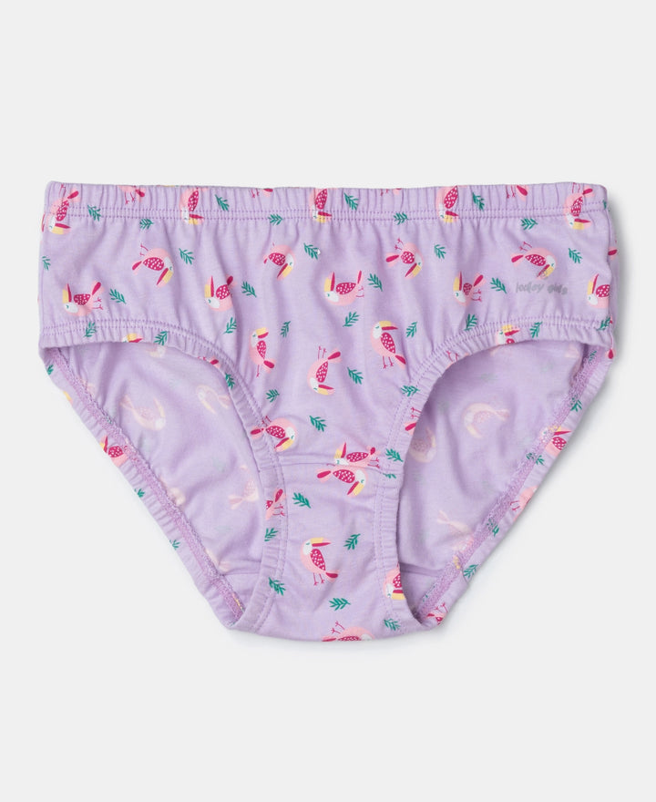 Super Combed Cotton Printed Panty with Ultrasoft Waistband - Fairy Tale, Blue Depths & Lavendula (Pack of 3)