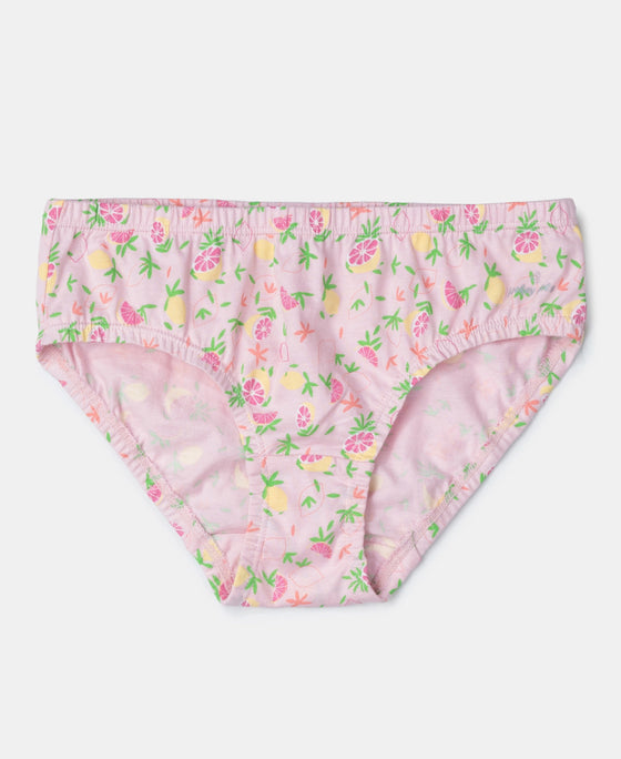 Super Combed Cotton Printed Panty with Ultrasoft Waistband - Fairy Tale, Blue Depths & Lavendula (Pack of 3)