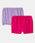 Super Combed Cotton Bloomers with Ultrasoft Waistband - Beetroot Pink & Lavendula (Pack of 2)