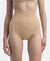 High Waist Microfiber Elastane Stretch Seamfree Bikini Shapewear - Skin