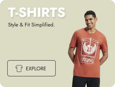 Men's T-shirt Outerwear Category Banner Men's T-shirt Outerwear Category Banner