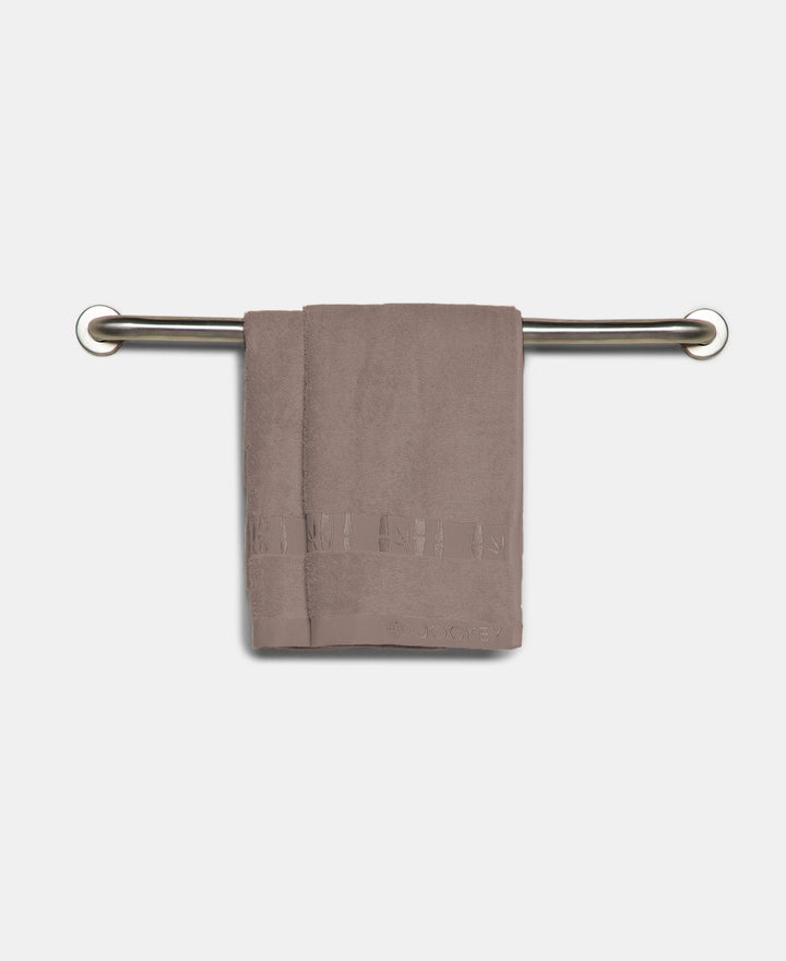 Bamboo Cotton Blend Terry Ultrasoft and Durable Hand Towel with Natural StayFresh Properties - Desert Taupe (Pack of 2)
