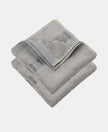 Bamboo Cotton Blend Terry Ultrasoft and Durable Hand Towel with Natural StayFresh Properties - Grey (Pack of 2)