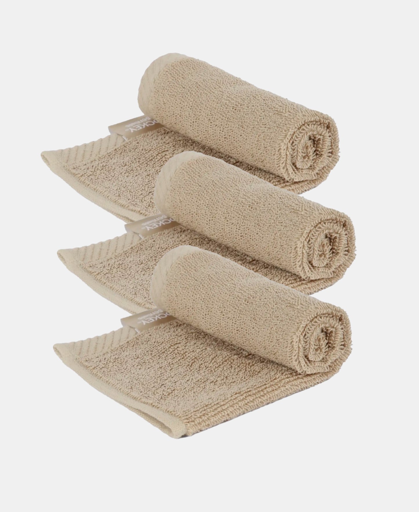 Cotton Terry Ultrasoft and Durable Solid Face Towel - Nomad (Pack of 3)