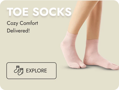Women Toe Show Socks Accessories Banner Women Toe Show Socks Accessories Banner