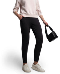Super Combed Cotton Rich Fleece Fabric Regular Fit Joggers with StayWarm Technology - Black