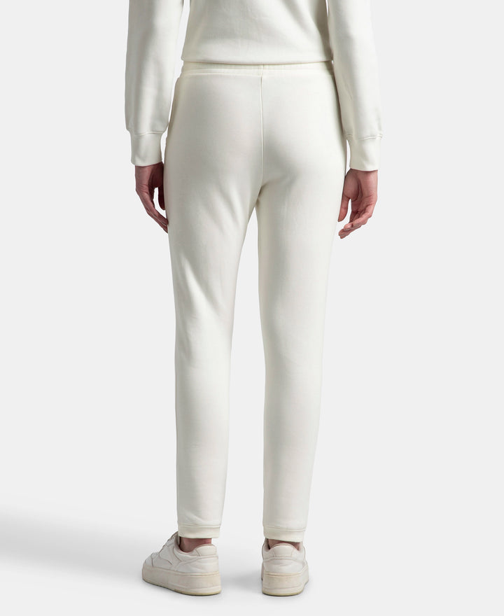 Super Combed Cotton Rich Fleece Fabric Regular Fit Joggers with StayWarm Technology - Cannoli Cream