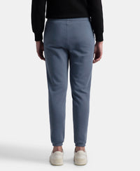 Super Combed Cotton Rich Fleece Fabric Regular Fit Joggers With Staywarm Technology - Vintage Indigo