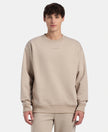 Super Combed Cotton Rich Graphic Print Fleece Sweatshirt with StayWarm Technology - Pure Cashmere