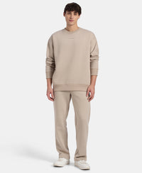 Super Combed Cotton Rich Graphic Print Fleece Sweatshirt with StayWarm Technology - Pure Cashmere
