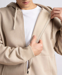 Oversized Super Combed Cotton Rich Fleece Jacket with StayWarm Technology - Pure Cashmere