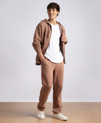 Super Combed Cotton Rich Fleece Trackpants with StayWarm Technology - Brownie