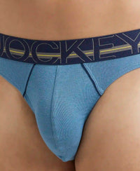 Super Combed Cotton Rib Solid Brief with Ultrasoft Waistband - Aegean Blue-6