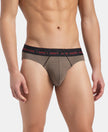 Super Combed Cotton Rib Solid Brief with Ultrasoft Waistband - Dark Khaki