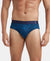 Super Combed Cotton Printed Brief with Ultrasoft Waistband - Seaport Teal-1