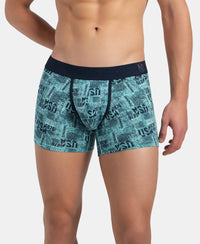 Super Combed Cotton Elastane Stretch Printed Trunk with Ultrasoft Waistband - Leisure Time