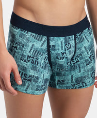 Super Combed Cotton Elastane Stretch Printed Trunk with Ultrasoft Waistband - Leisure Time