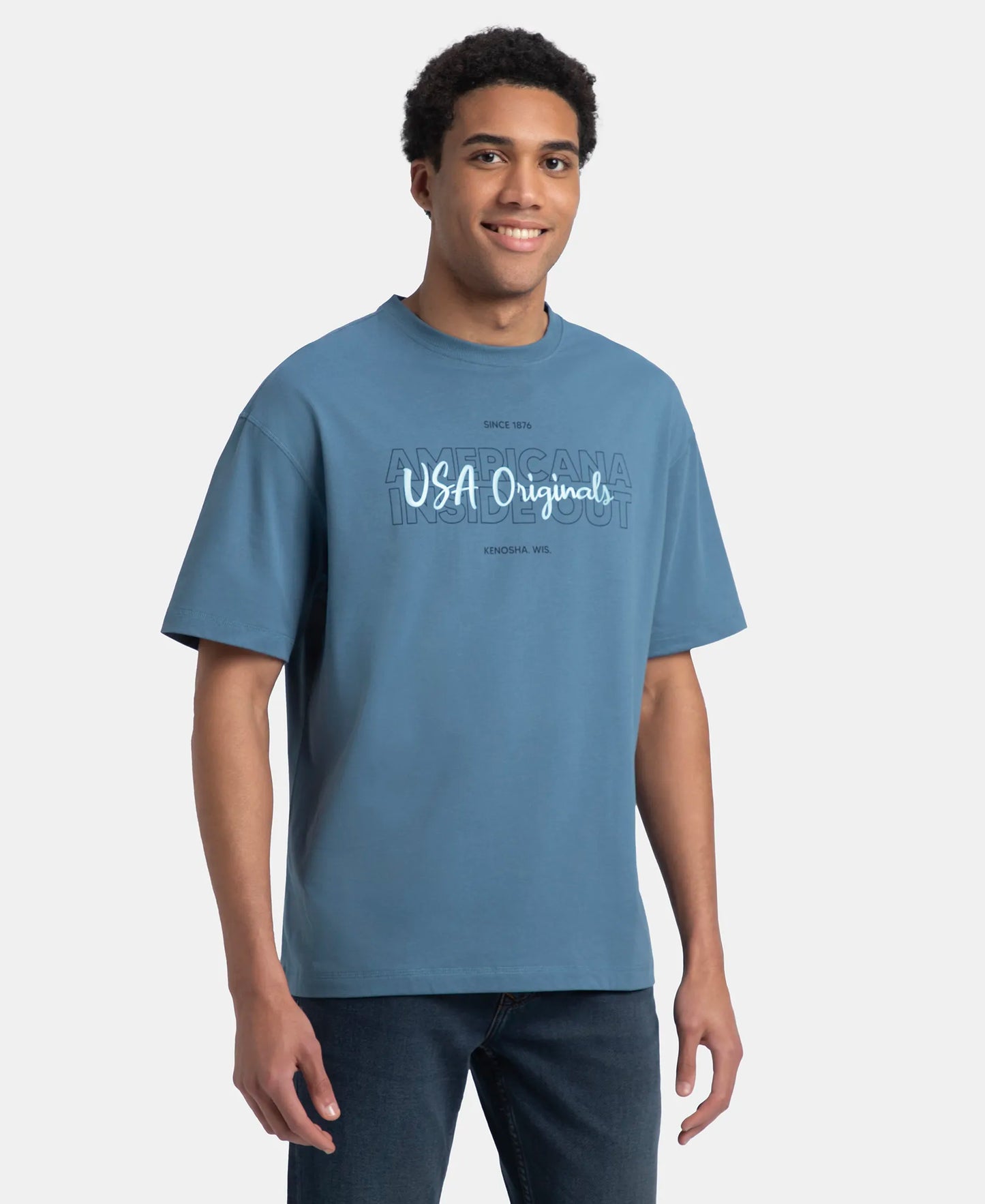 Super Combed Cotton Rich Graphic Printed Oversized T-Shirt - Stellar USA