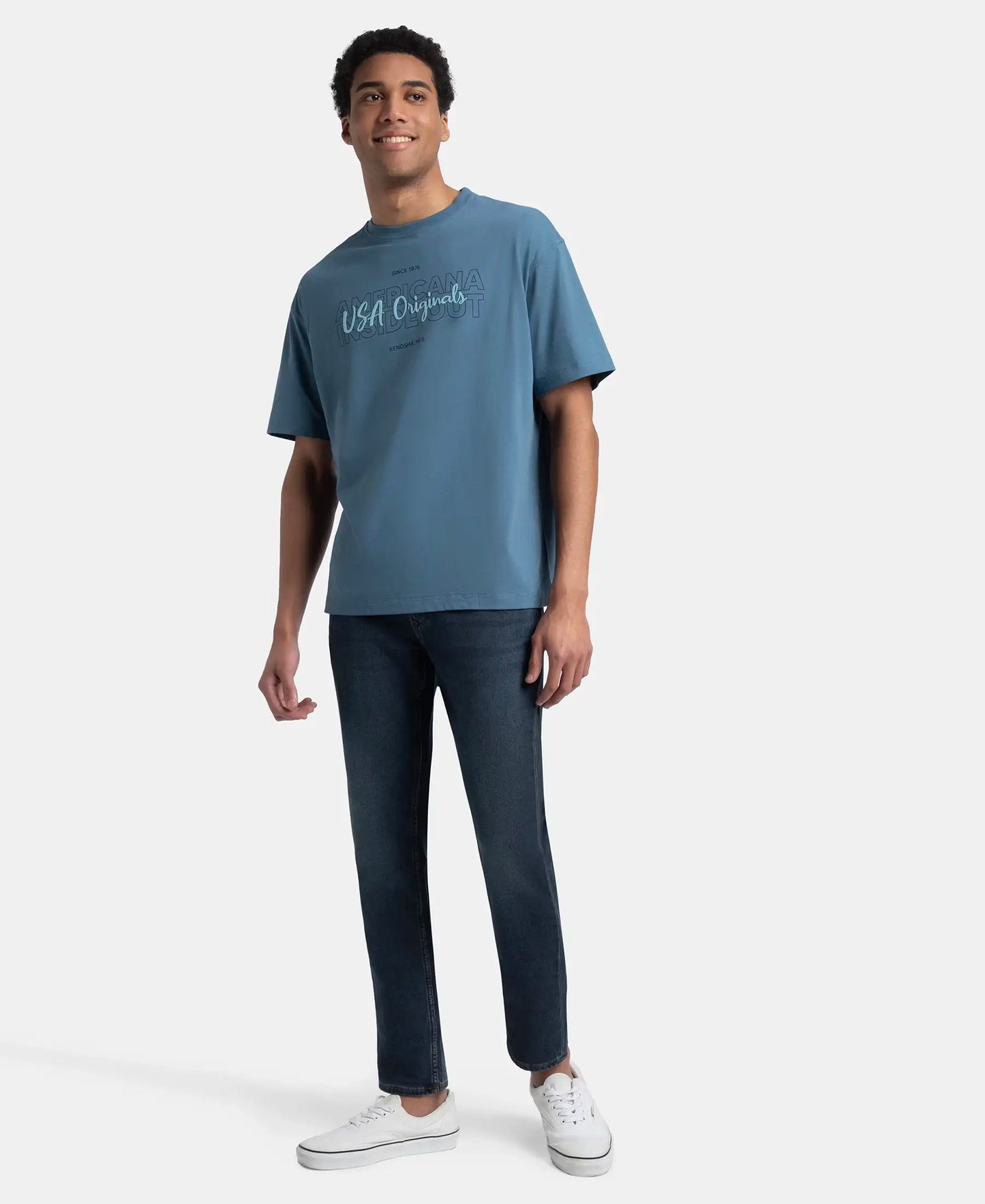 Super Combed Cotton Rich Graphic Printed Oversized T-Shirt - Stellar USA