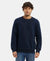 Super Combed Cotton Rich Fleece Sweatshirt with StayWarm Technology - Navy-1