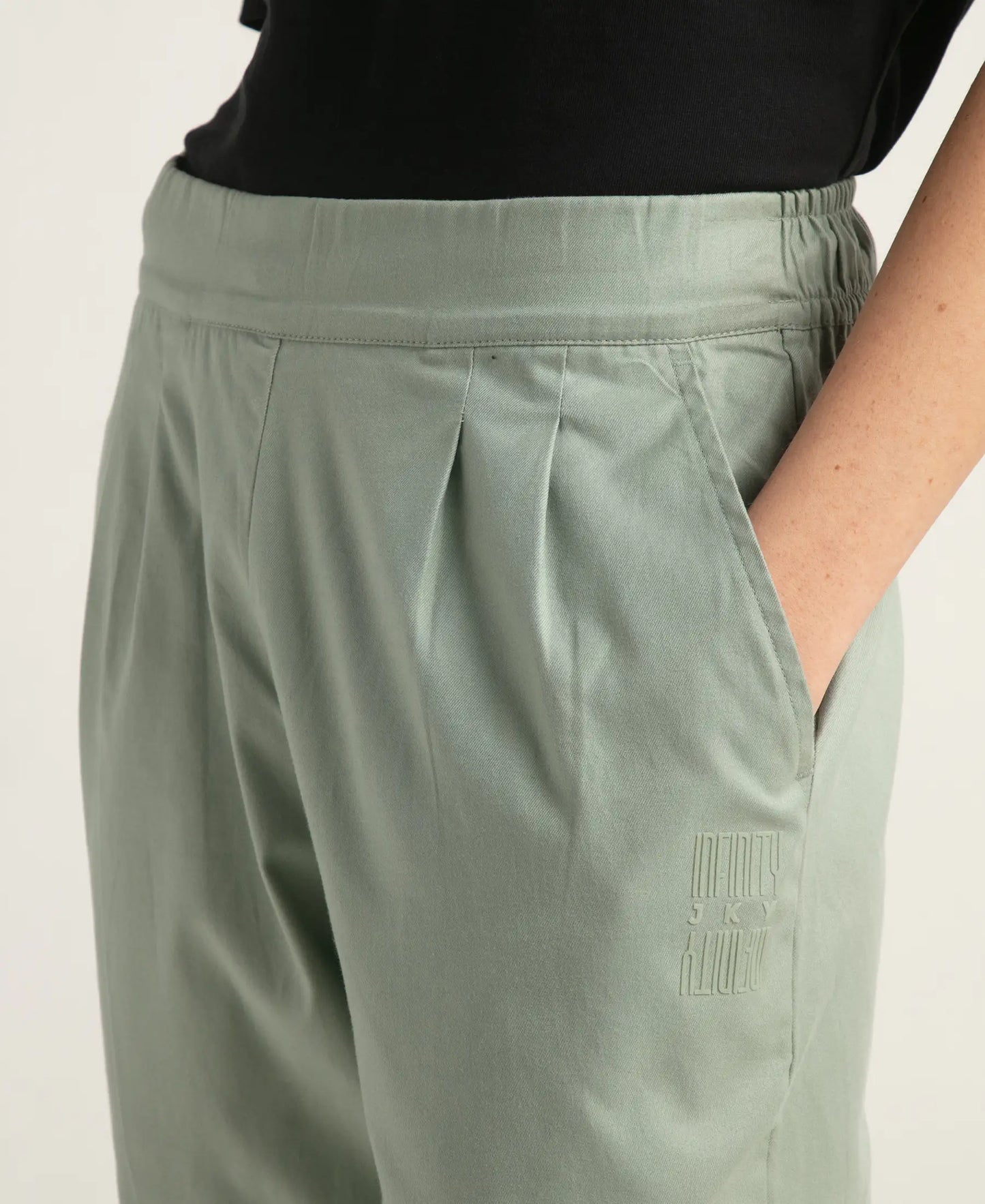 Super Combed Cotton Regular Fit Hybrid Travel Pants - Iceberg Green