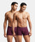 Super Combed Cotton Rib Solid Trunk with StayFresh Treatment - Wine Tasting-1