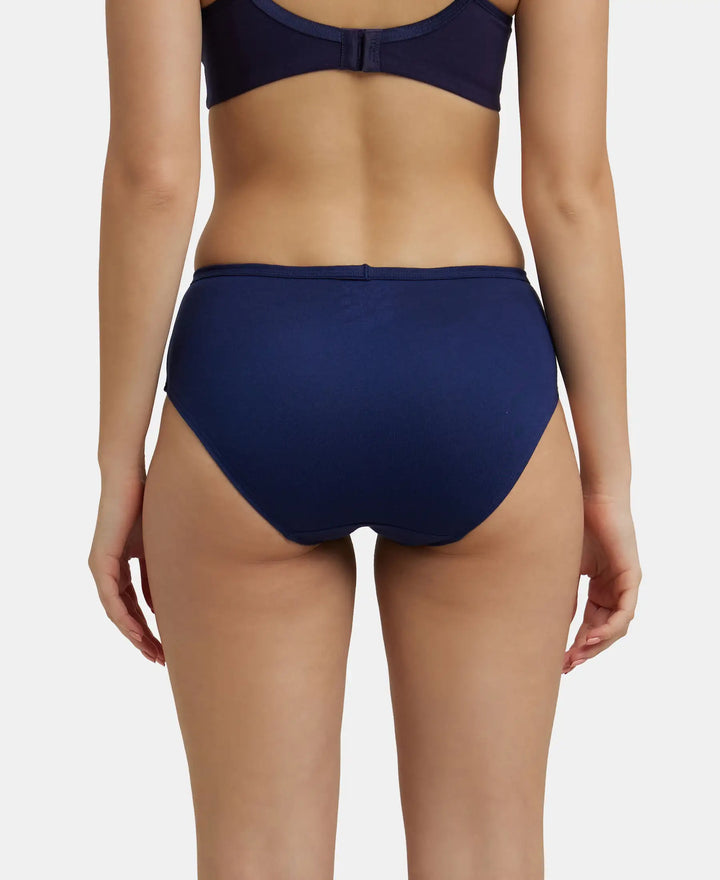 High Coverage Super Combed Cotton Hipster With Concealed Waistband and StayFresh Treatment - Dark Assorted-6