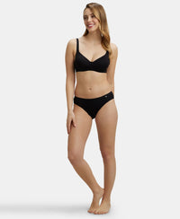 Medium Coverage Super Combed Cotton Bikini With Concealed Waistband and StayFresh Treatment - Dark Assorted-11