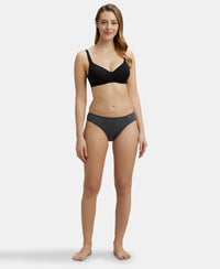 Medium Coverage Super Combed Cotton Bikini With Concealed Waistband and StayFresh Treatment - Dark Assorted-9