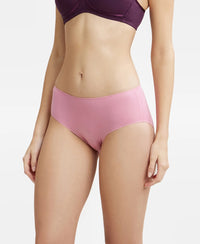 High Coverage Micro Modal Elastane Hipster With Ultrasoft Concealed Waistband - Cashmere Rose-2