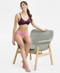 High Coverage Micro Modal Elastane Hipster With Ultrasoft Concealed Waistband - Cashmere Rose-6