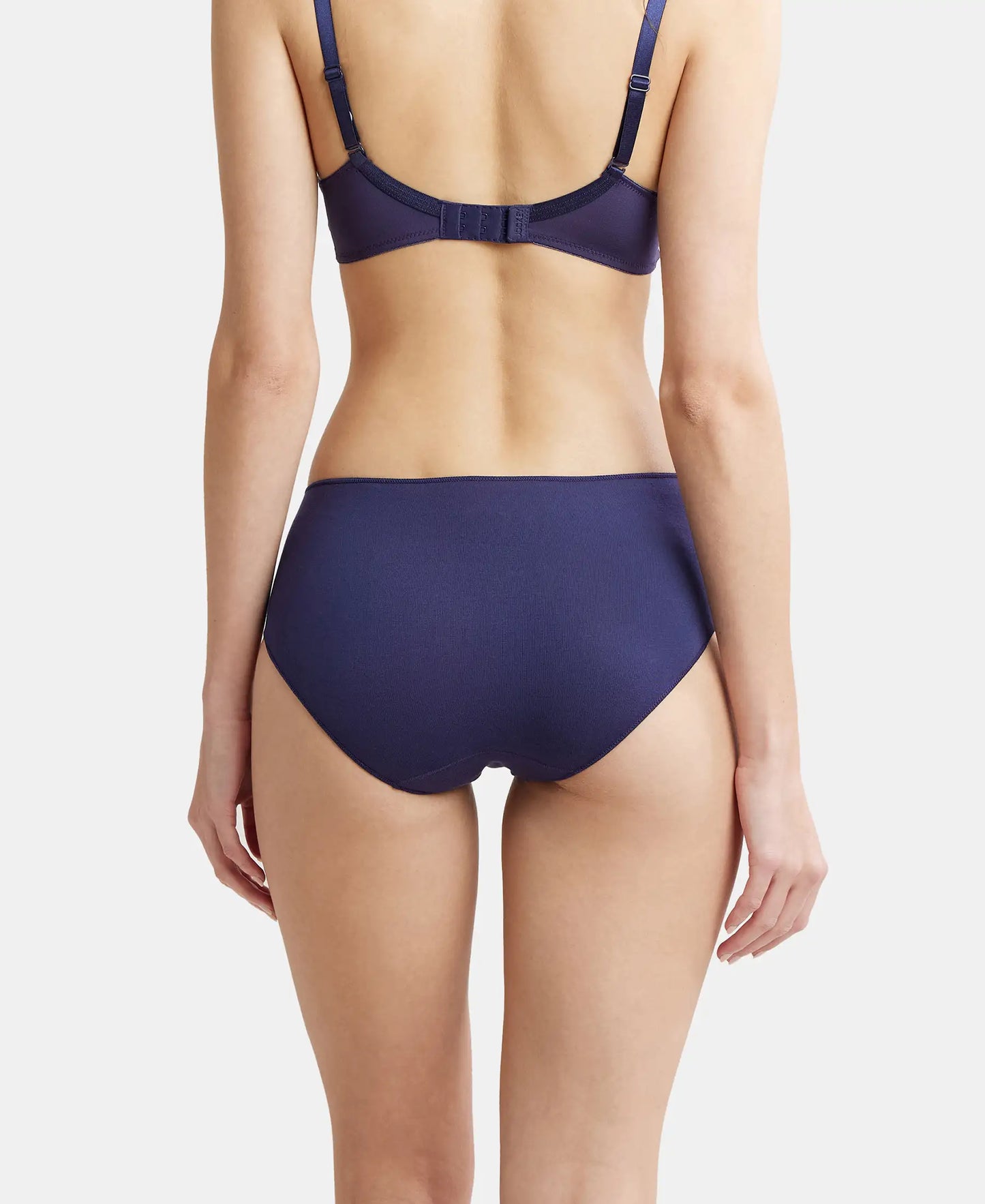 High Coverage Micro Modal Elastane Hipster With Ultrasoft Concealed Waistband - Classic Navy-3